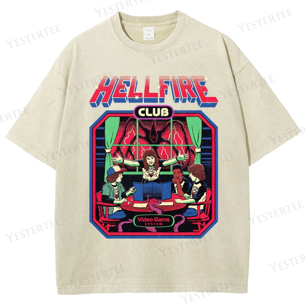 Retro 80s Club Tabletop Graphic Washed T-Shirt