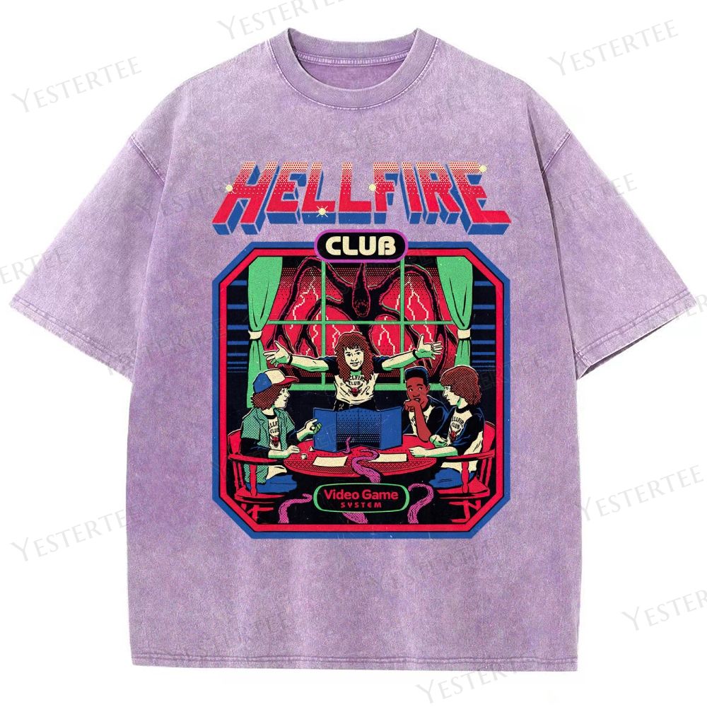 Retro 80s Club Tabletop Graphic Washed T-Shirt