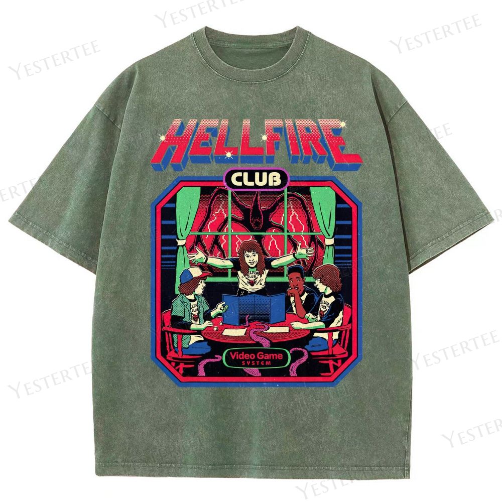 Retro 80s Club Tabletop Graphic Washed T-Shirt