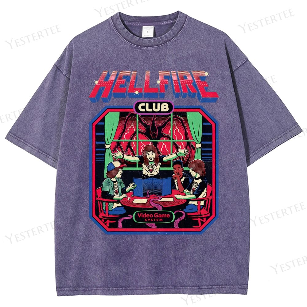 Retro 80s Club Tabletop Graphic Washed T-Shirt