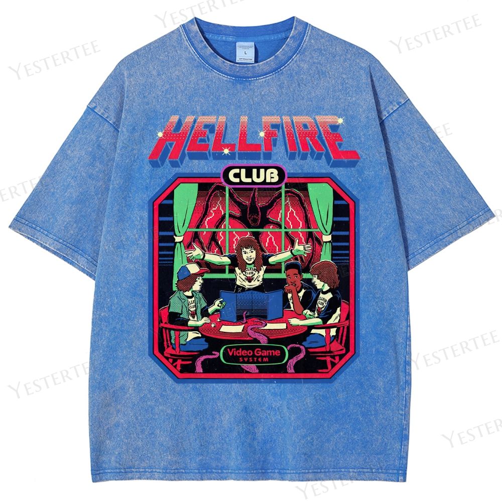 Retro 80s Club Tabletop Graphic Washed T-Shirt