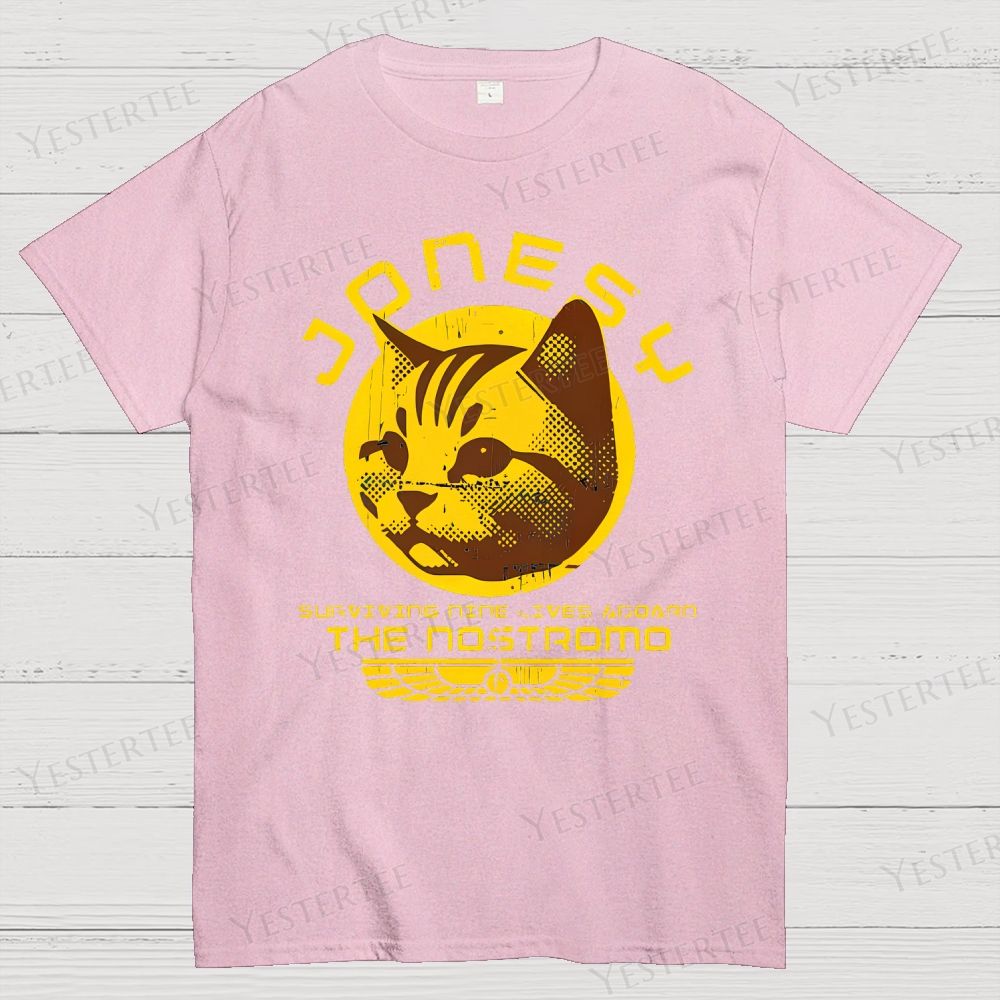 Retro Captain Whisker Cat Cotton T-shirt 