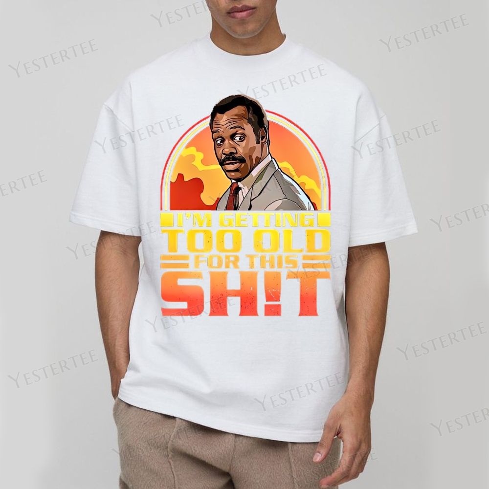 Retro Sunset Quote Cotton T-shirt 