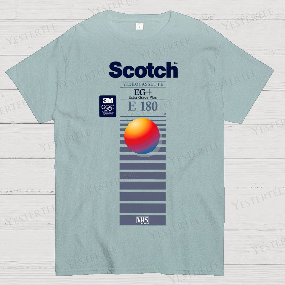 Fictional Cassette Tape Packaging Cotton T-shirt 