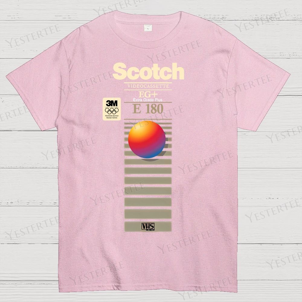 Fictional Cassette Tape Packaging Cotton T-shirt 