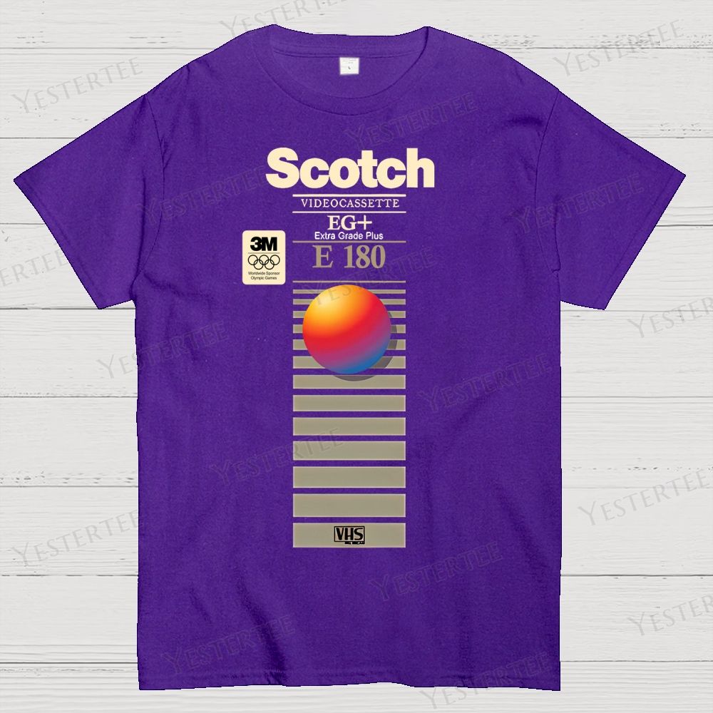 Fictional Cassette Tape Packaging Cotton T-shirt 