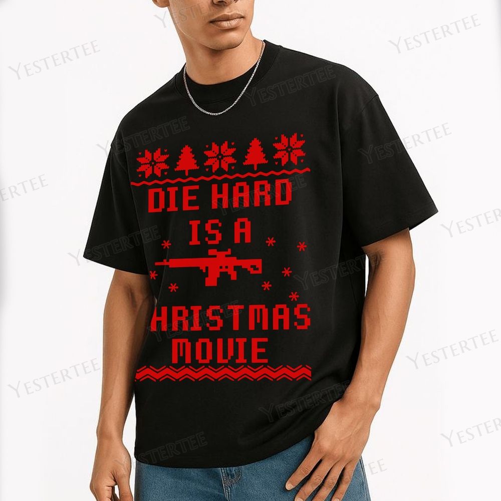 Christmas Movie Cotton T-shirt 