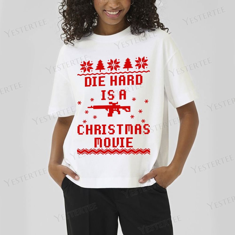 Christmas Movie Cotton T-shirt 