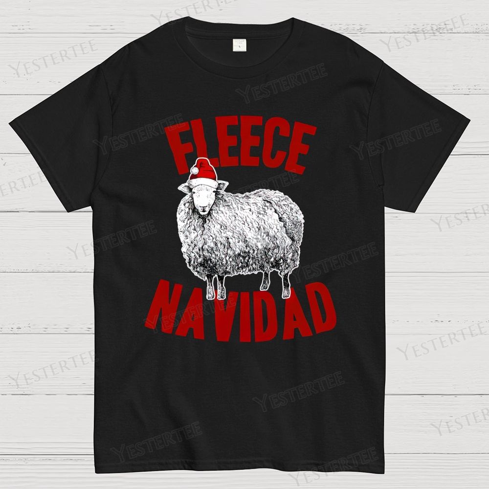Christmas Funny Sheep Cotton T-shirt 