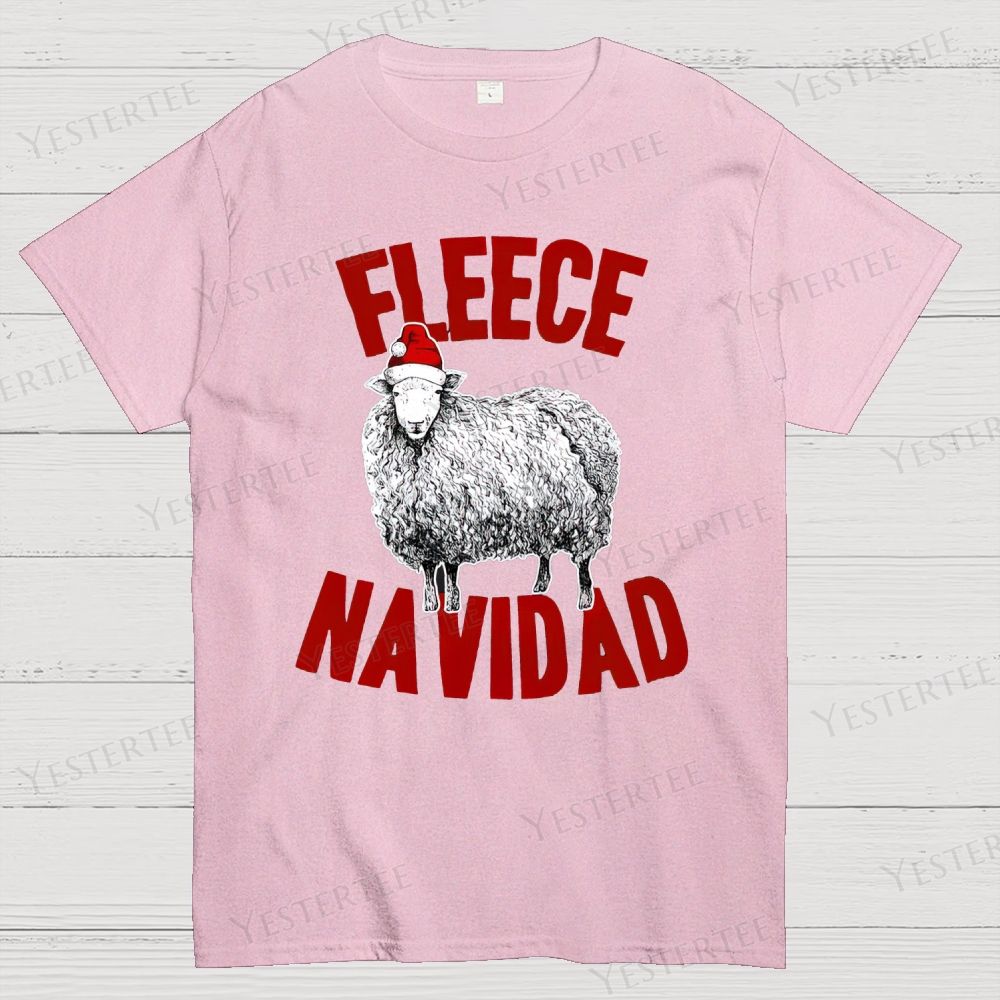 Christmas Funny Sheep Cotton T-shirt 
