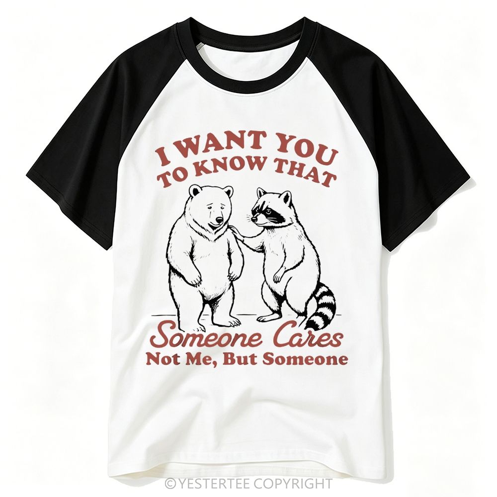 Vintage Sketch Bear Raccoon Sarcastic Comfort Baseball T-shirt