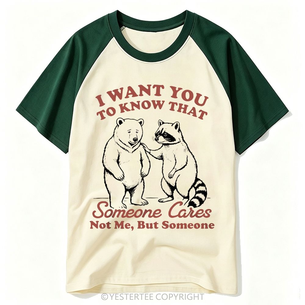 Vintage Sketch Bear Raccoon Sarcastic Comfort Baseball T-shirt