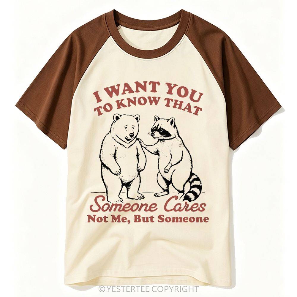 Vintage Sketch Bear Raccoon Sarcastic Comfort Baseball T-shirt