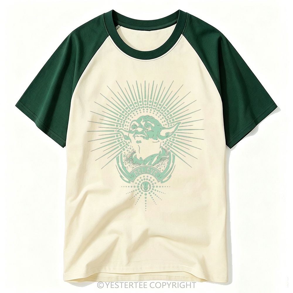 Sunburst Ray Wise Alien Master "BELIEVE" Baseball T-shirt 