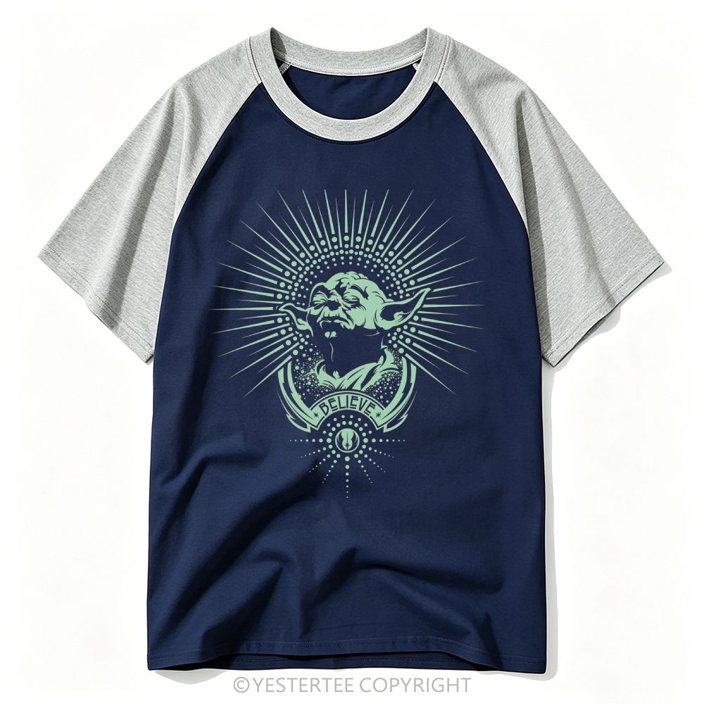 Sunburst Ray Wise Alien Master "BELIEVE" Baseball T-shirt 