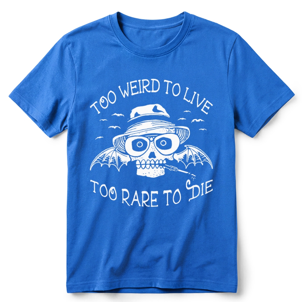 Dark Gothic Skull Bat  Slogan Graphic Retro Cotton T-Shirt 