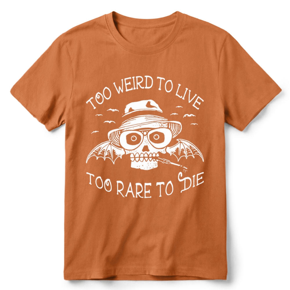 Dark Gothic Skull Bat  Slogan Graphic Retro Cotton T-Shirt 