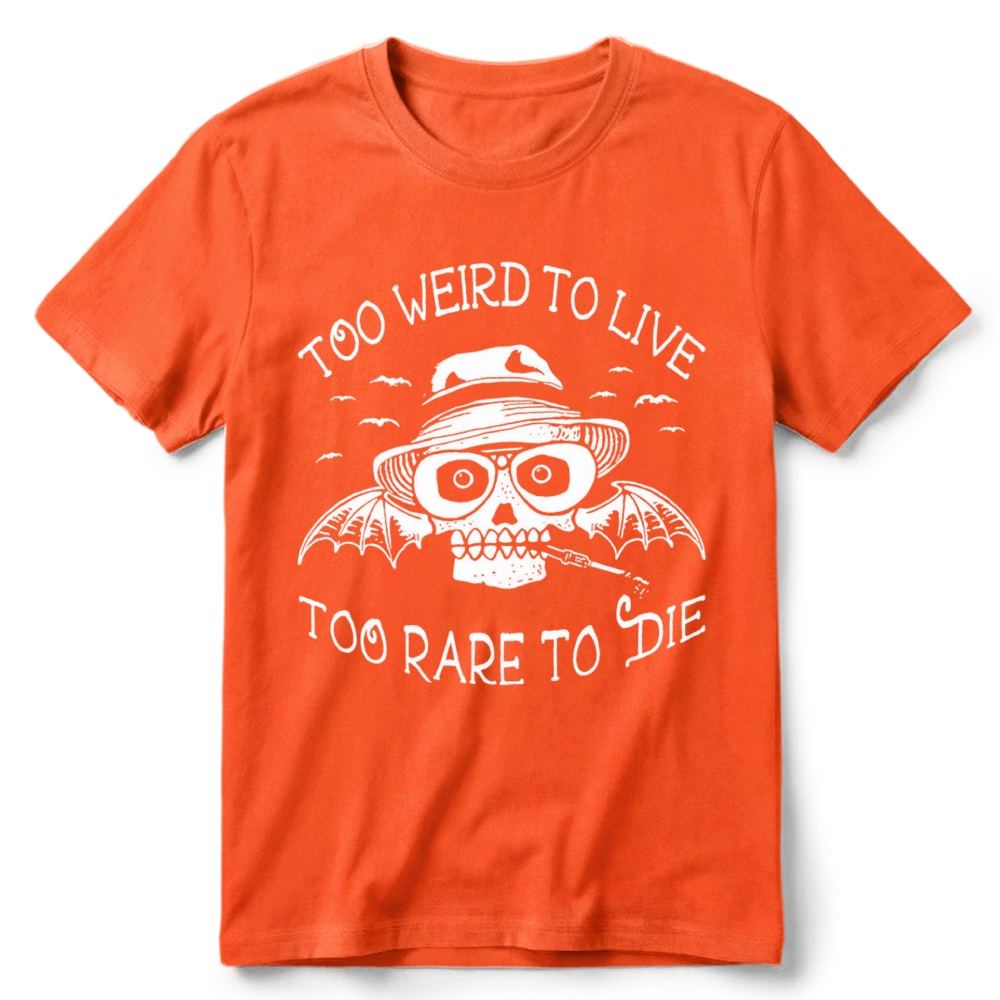 Dark Gothic Skull Bat  Slogan Graphic Retro Cotton T-Shirt 