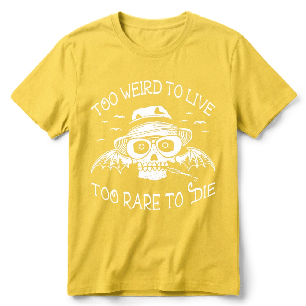 Dark Gothic Skull Bat  Slogan Graphic Retro Cotton T-Shirt 