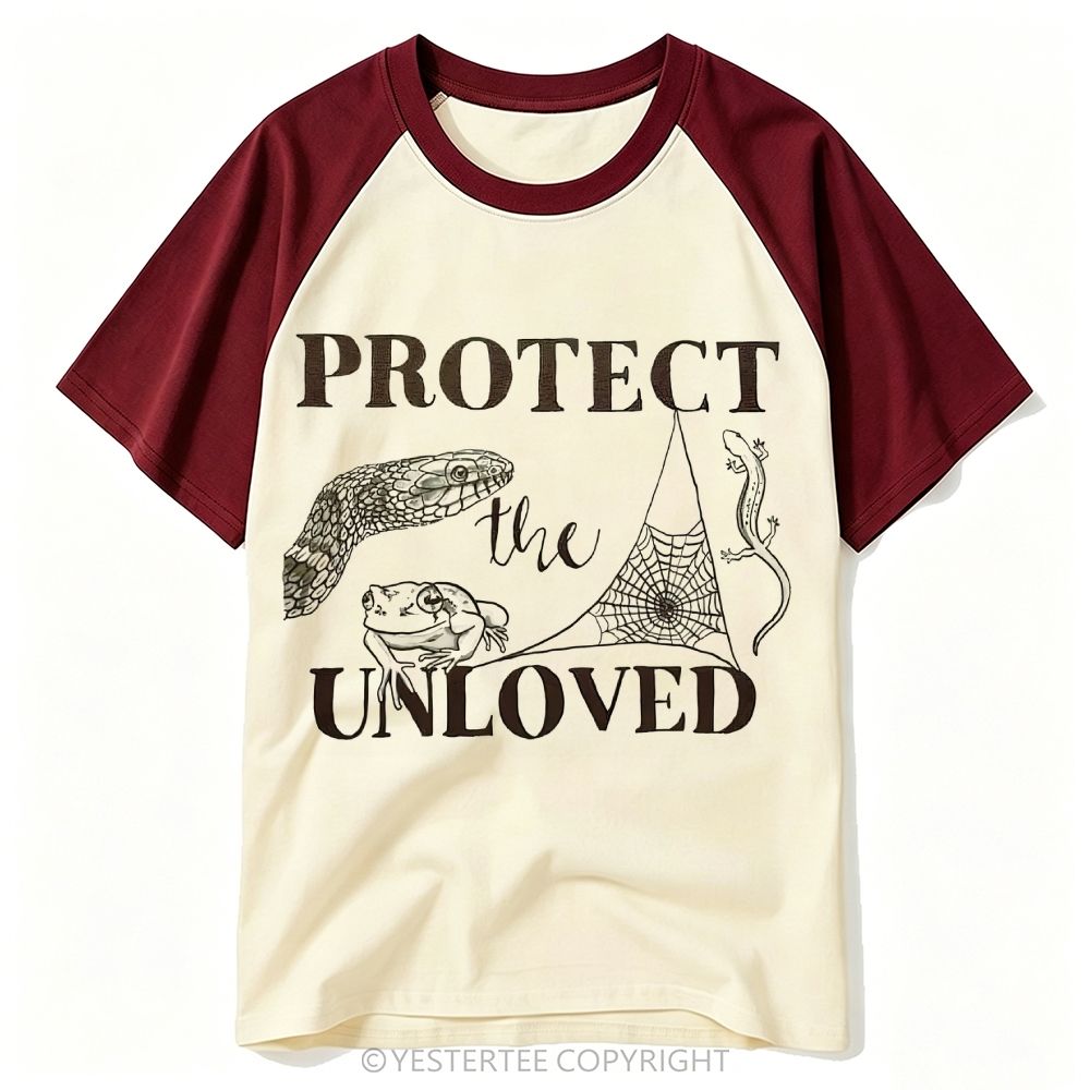 Protect The Unloved Reptile Wildlife Baseball T-shirt 