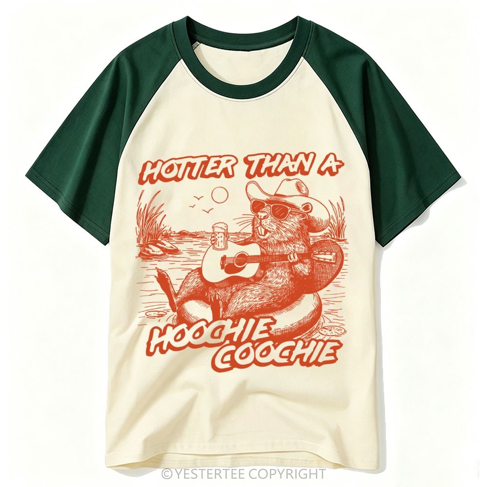Cowboy Beaver Summer Lake Country Western Baseball T-shirt 