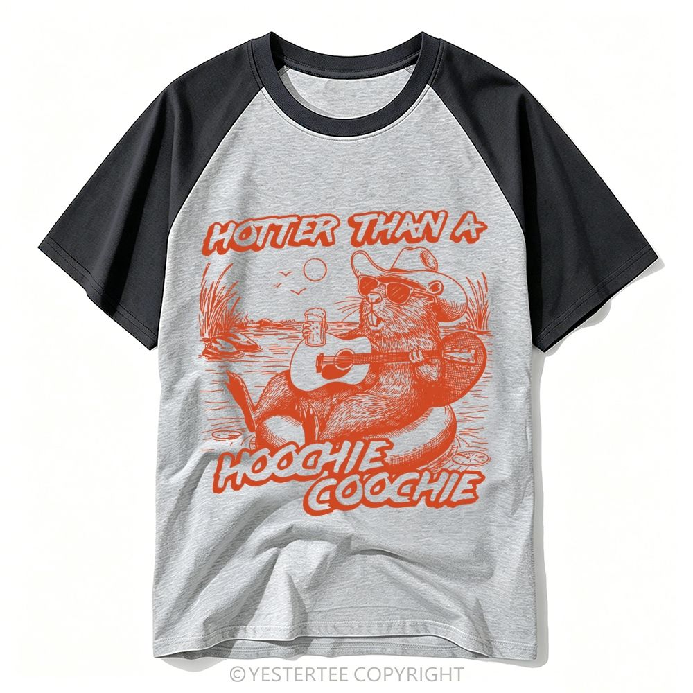 Cowboy Beaver Summer Lake Country Western Baseball T-shirt 