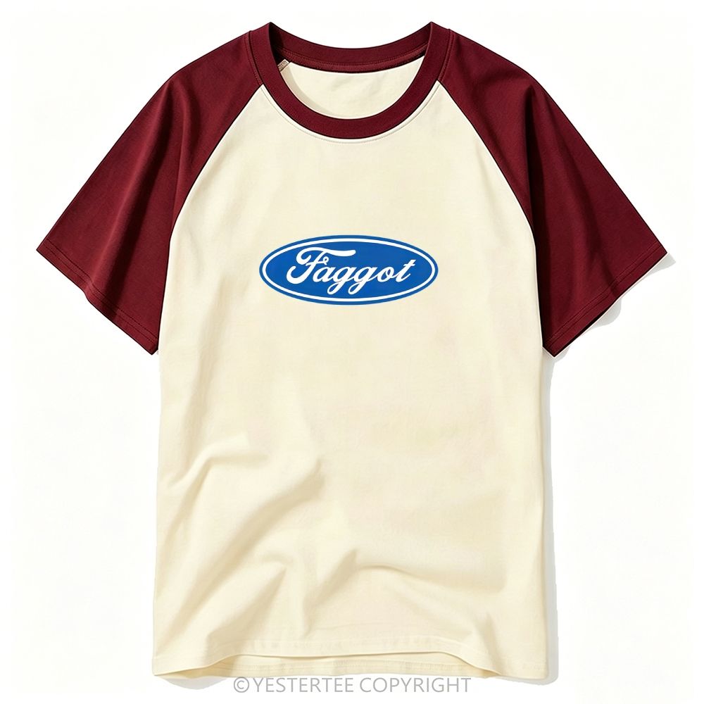 Faggot Pride Y2K Retro Baseball T-shirt 