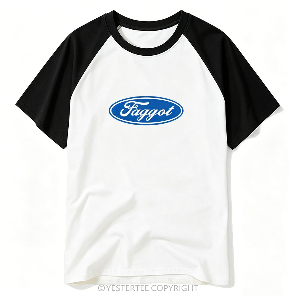 Faggot Pride Y2K Retro Baseball T-shirt 