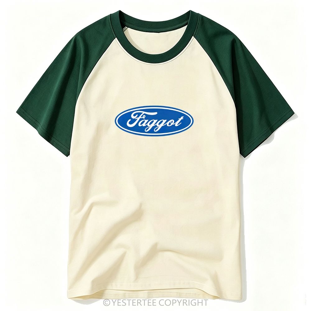 Faggot Pride Y2K Retro Baseball T-shirt 