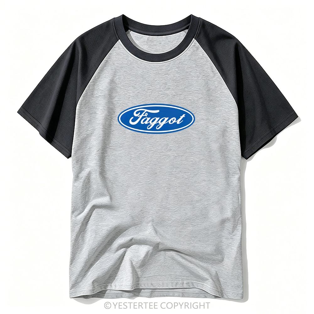 Faggot Pride Y2K Retro Baseball T-shirt 