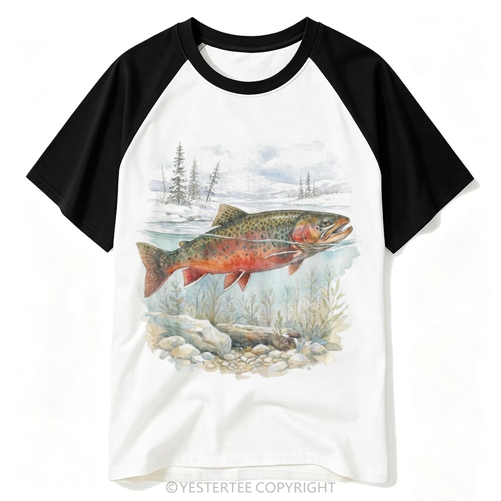 Outdoor Angler Nature Baseball T-shirt 