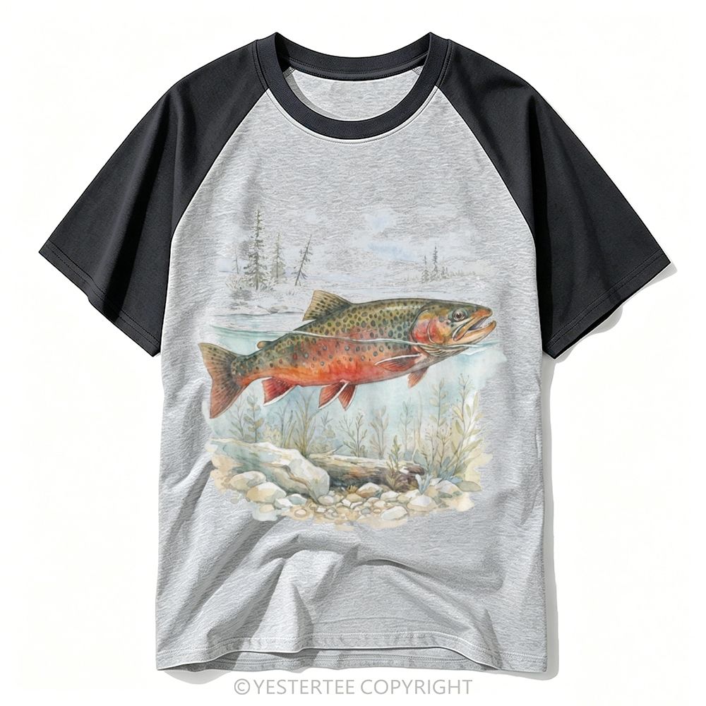 Outdoor Angler Nature Baseball T-shirt 