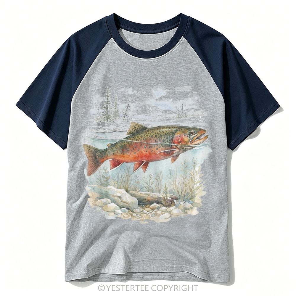 Outdoor Angler Nature Baseball T-shirt 