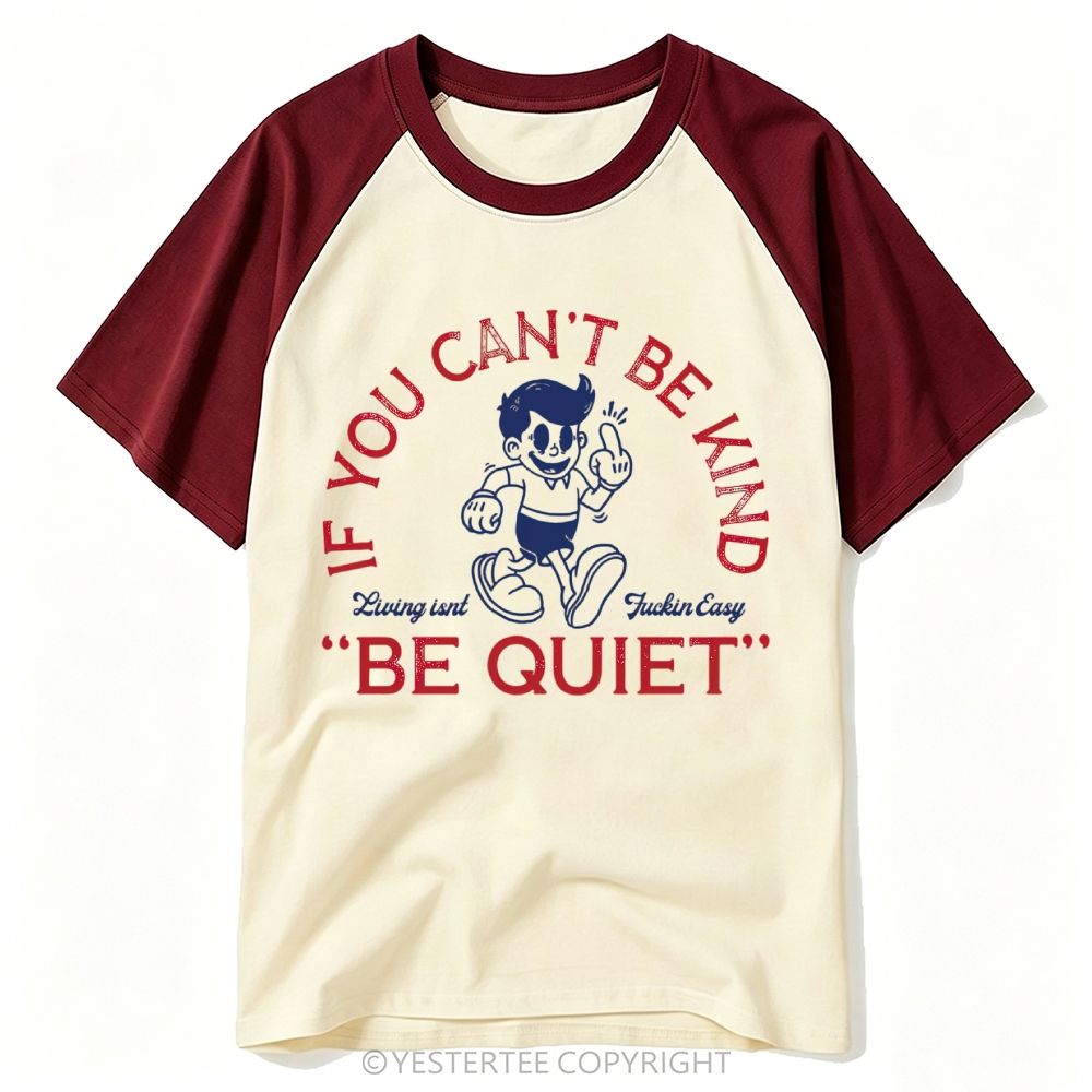 Cartoon Boy Sarcastic Contrast Quote Baseball T-shirt 