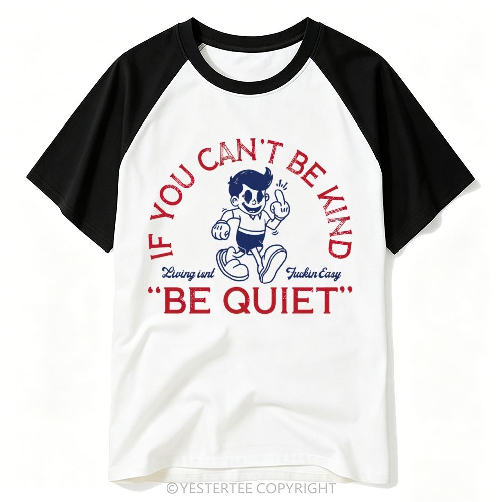 Cartoon Boy Sarcastic Contrast Quote Baseball T-shirt 