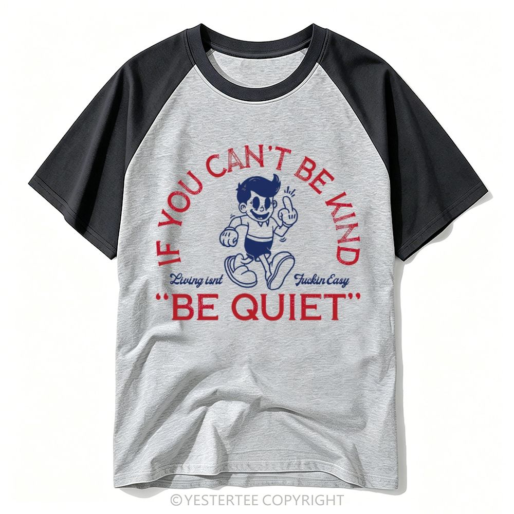 Cartoon Boy Sarcastic Contrast Quote Baseball T-shirt 