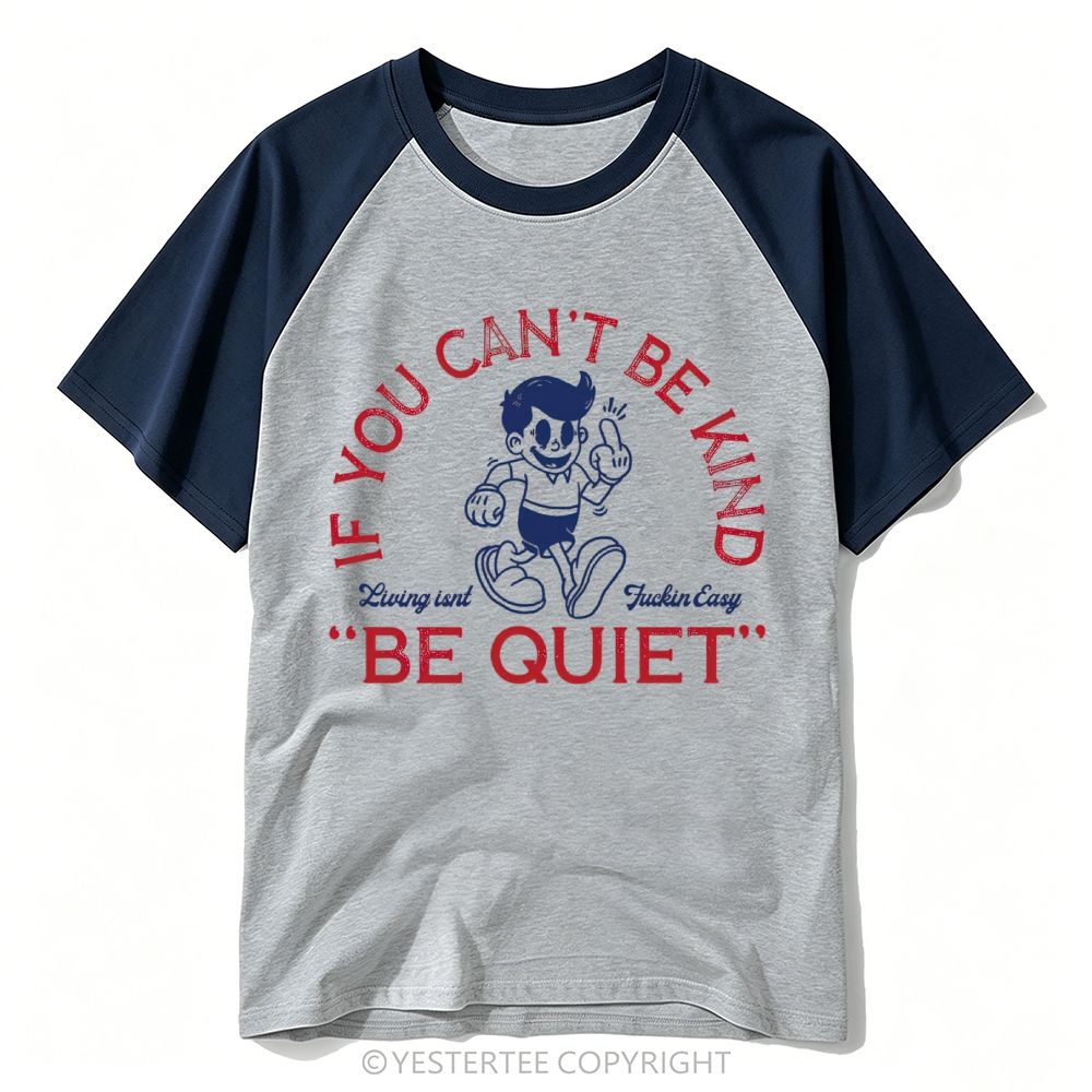 Cartoon Boy Sarcastic Contrast Quote Baseball T-shirt 