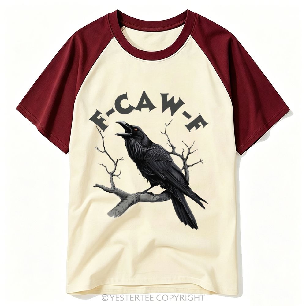 Dark Weird Bird Meme Slogan Baseball T-shirt 