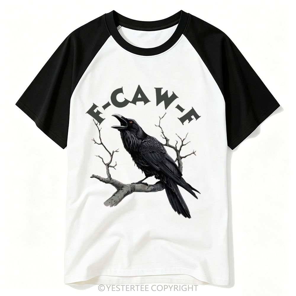 Dark Weird Bird Meme Slogan Baseball T-shirt 