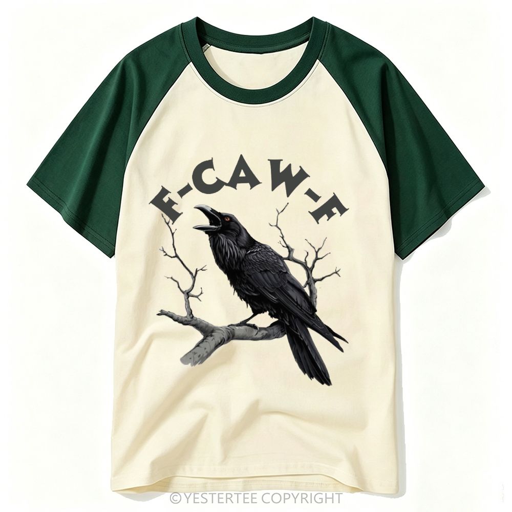 Dark Weird Bird Meme Slogan Baseball T-shirt 