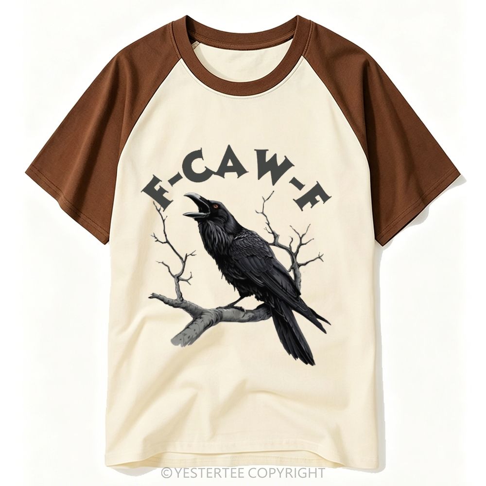 Dark Weird Bird Meme Slogan Baseball T-shirt 