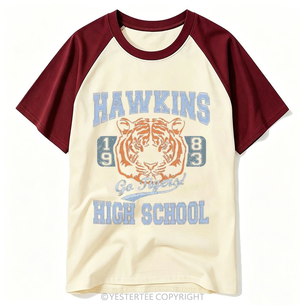 Tiger Mascot High School 1983 Baseball T-shirt