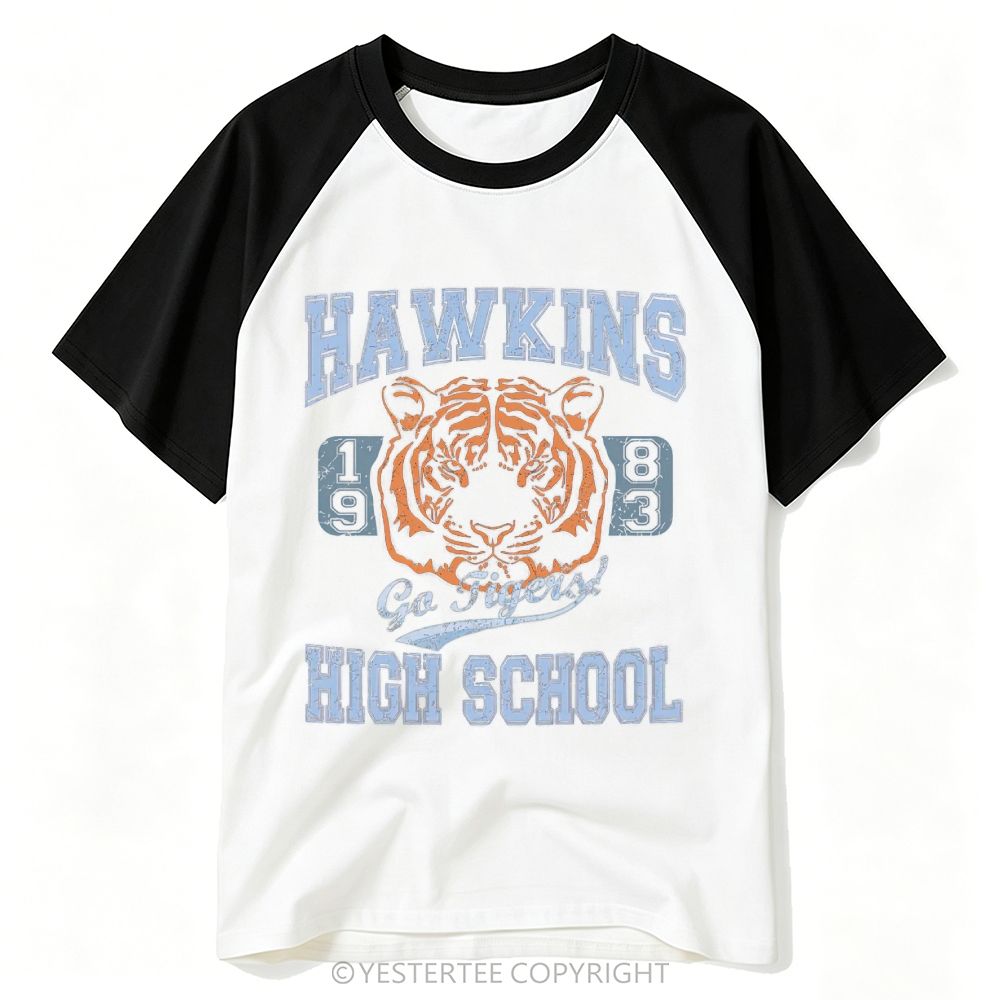 Tiger Mascot High School 1983 Baseball T-shirt