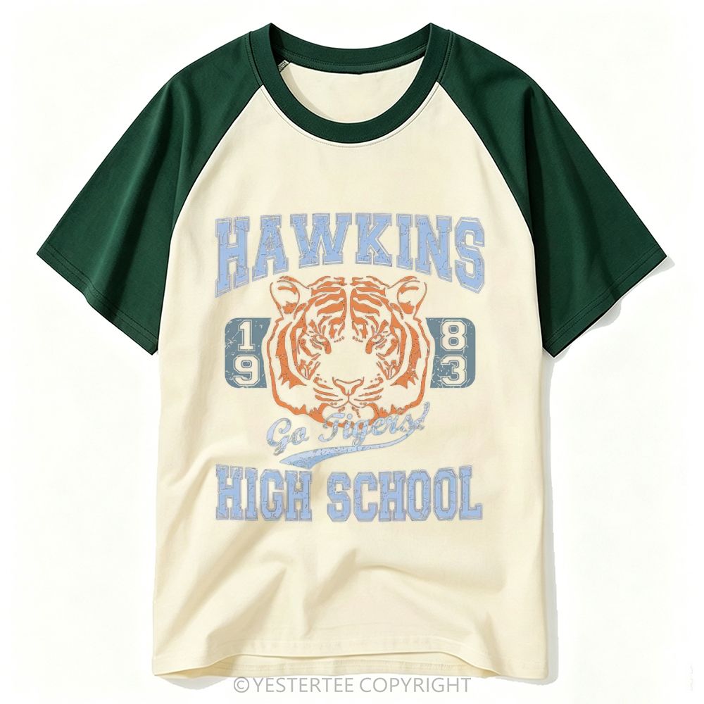 Tiger Mascot High School 1983 Baseball T-shirt