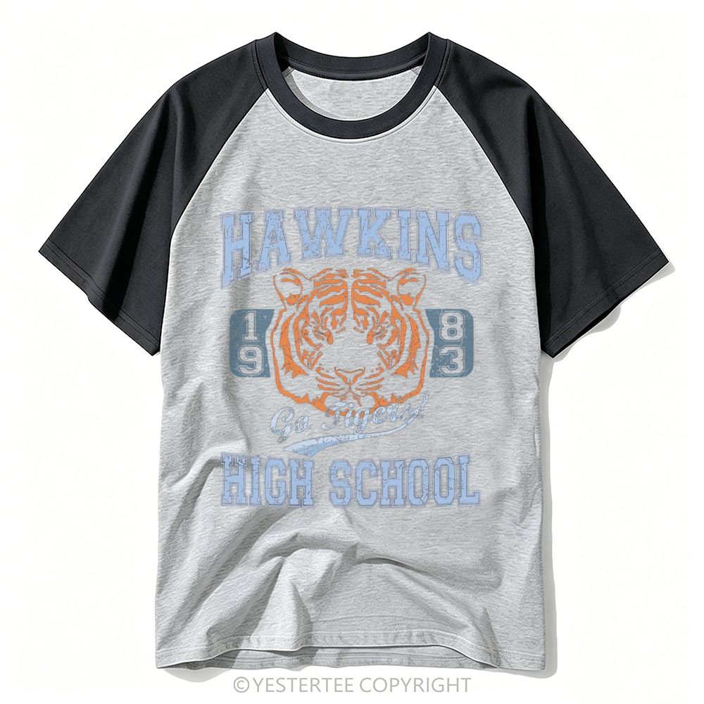 Tiger Mascot High School 1983 Baseball T-shirt