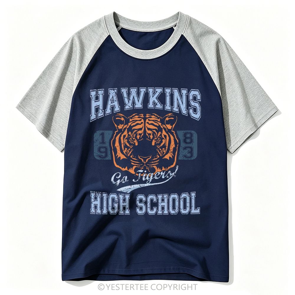Tiger Mascot High School 1983 Baseball T-shirt