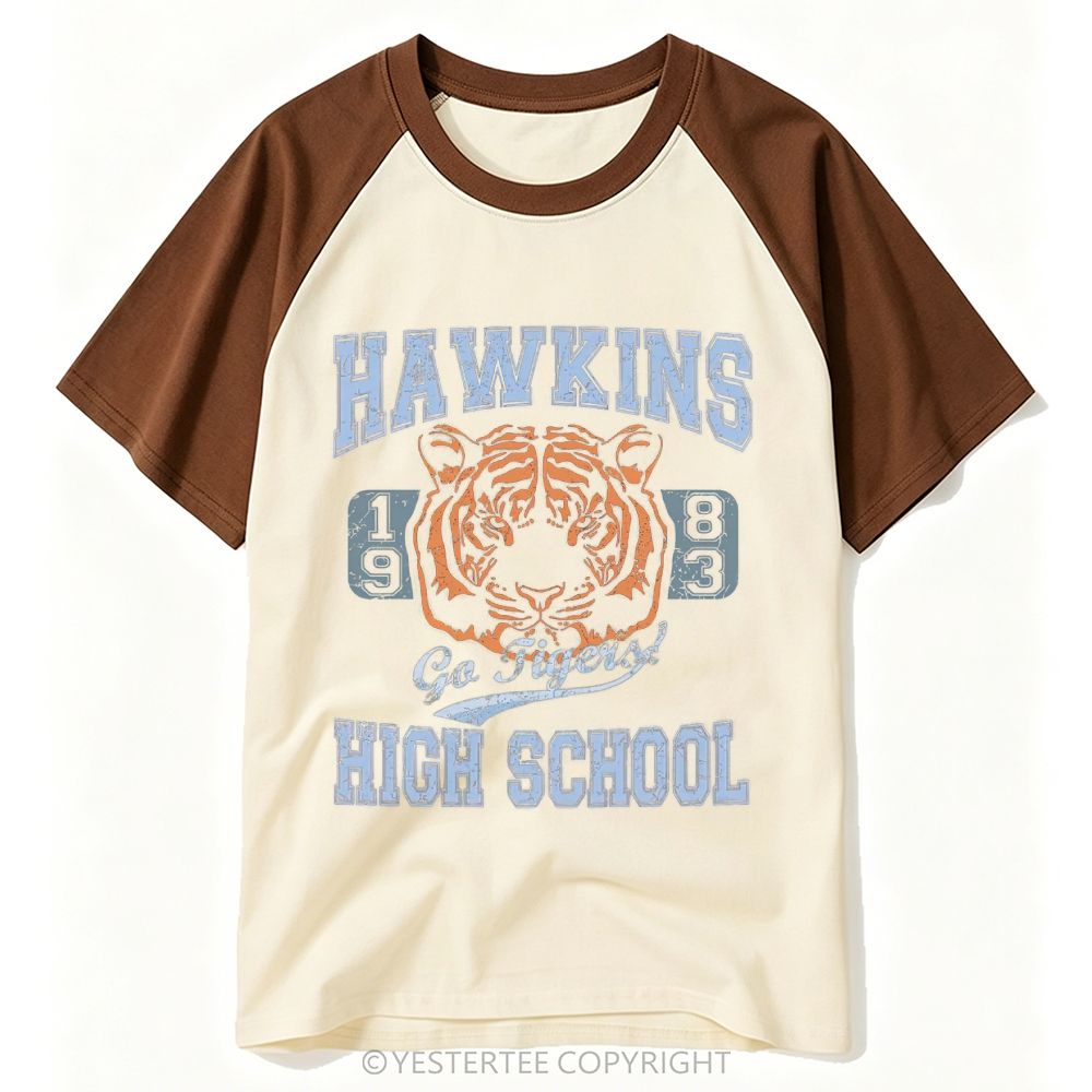 Tiger Mascot High School 1983 Baseball T-shirt