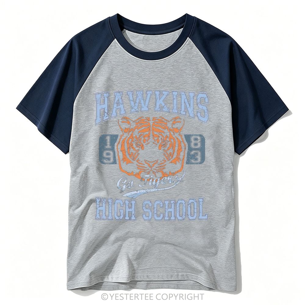 Tiger Mascot High School 1983 Baseball T-shirt