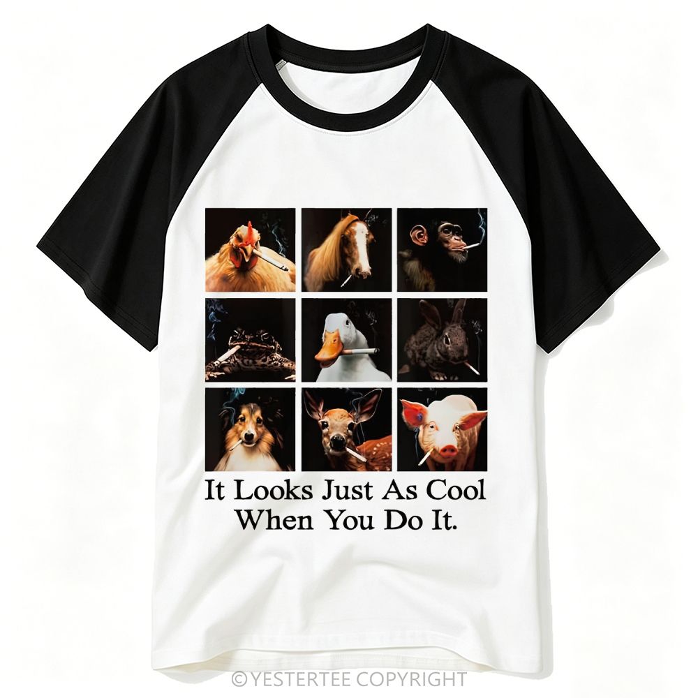 Yestertee It Looks Just As Stupid When You Do It Baseball T-shirt 