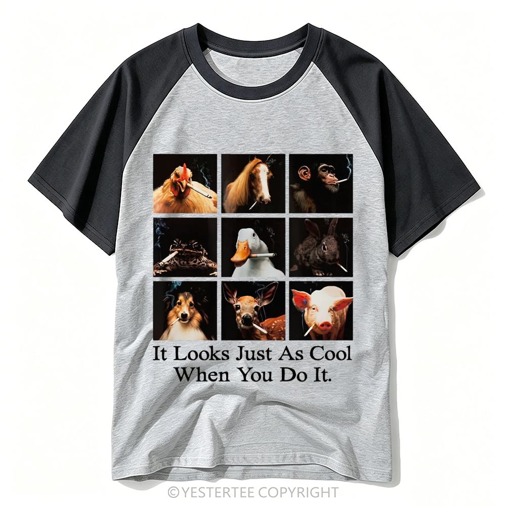 Yestertee It Looks Just As Stupid When You Do It Baseball T-shirt 